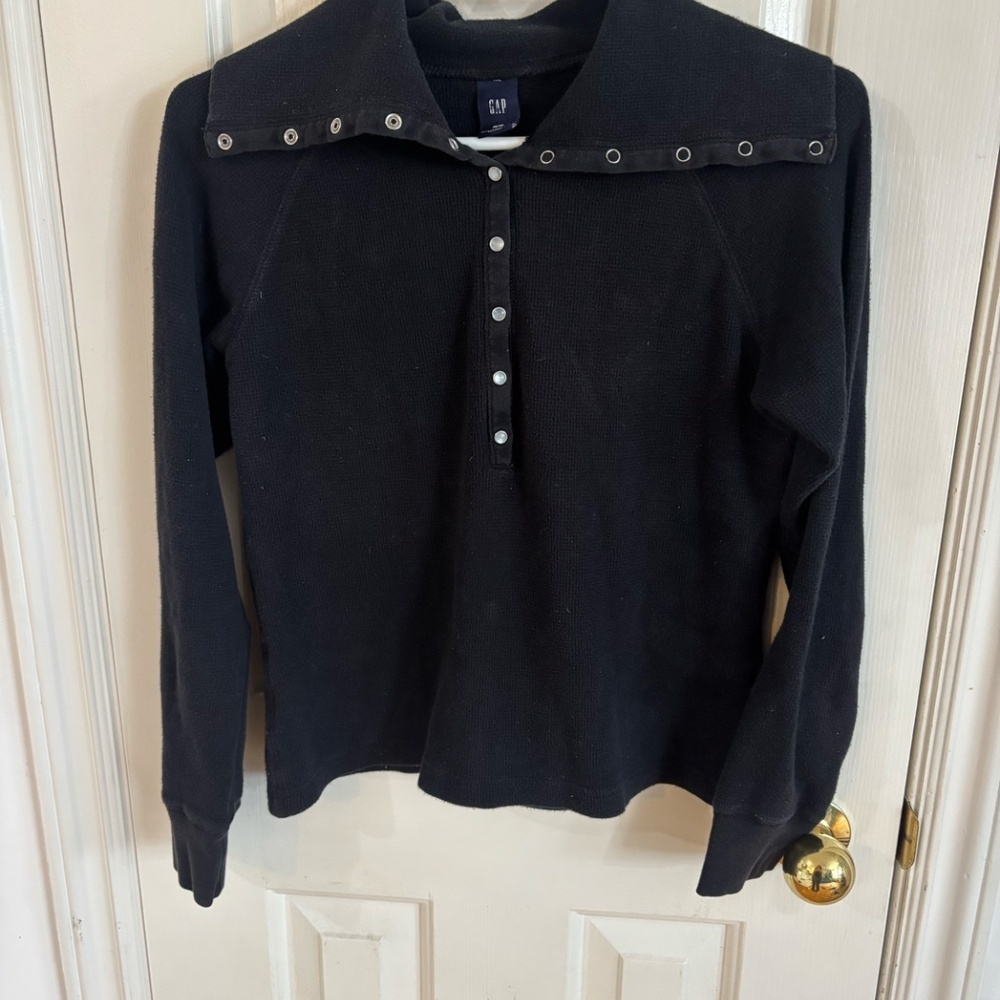 vintage early 2010s button up large collar GAP shirt * accepting offers - Picture 7 of 7